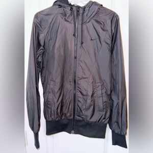 VTG Nike Black Windbreaker Hooded Jacket